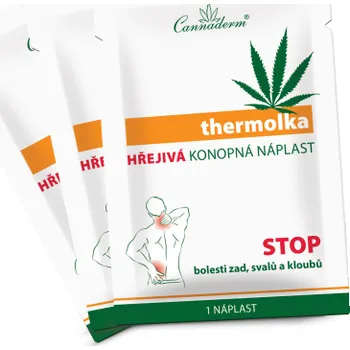 Zdraví Cannaderm Thermolka Hřejivá Konopný Olej, Mentol 1 Kus