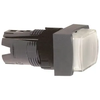 Stavebniny SCHN ZB6DE1 Ovládací hlavice stiskací prosvětlená, přesah., s návrat. - bílá