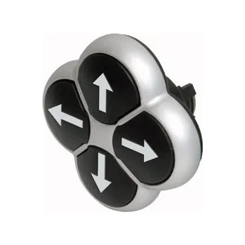 vypínač EATON 286336 M22-D4-S-X7 Čtyřtlačítko, bez blokace, černé, se šipkami, kroužek titan