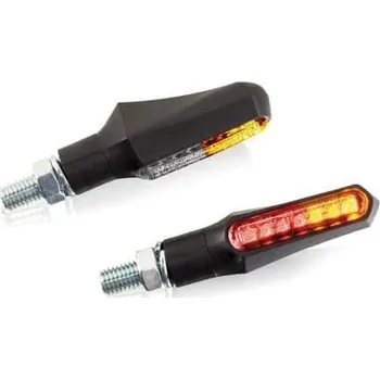 Osvětlení pro motocykl Puig LED Turn Lights Curve Rear (pár) Černá (N)