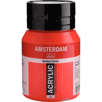 Vodová barva Akrylová barva Amsterdam Standard - 315 Pyrrole Red Objem: 500 ml