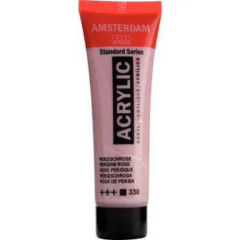 Vodová barva Akrylová barva Amsterdam Standard - 330 Persian Rose Objem: 20 ml