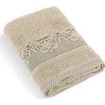 Froté ručník ORCHIDEA, béžová, 50x100cm