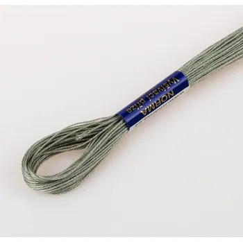 Příze Vyšívací příze NORMA / BAVLNKA 8842 tmavě šedá, jednobarevná, 1,5g/15m