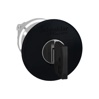 vypínač SCHN ZB4BS12 OVL.HL.STISK-KLÍČ ČERNÁ PRŮM. 40MM