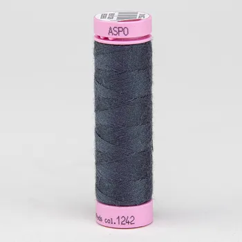 Nit Univerzální šicí nit Amann ASPO 120 polyesterová, temná šedá 1242, návin 100m