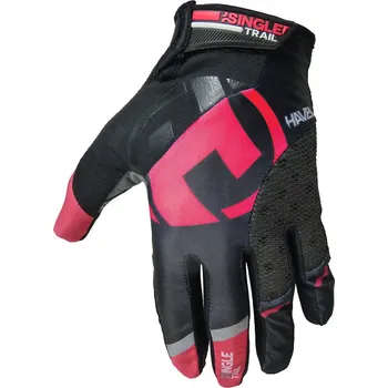 Cyklistické rukavice HAVEN Cyklistické rukavice dlouhoprsté - SINGLETRAIL LONG - růžová/černá