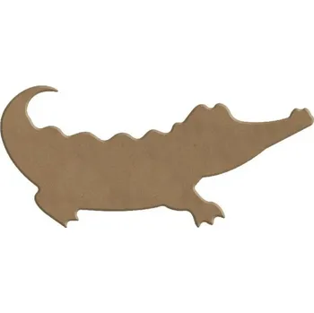 Výtvarná sada Dřevěný výřez k dekoraci Gomille, 16 x 7 cm – krokodýl