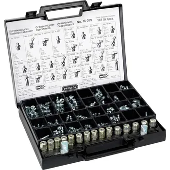 Pressol Box na součástky s mazivovými vsuvkami, 387 kusů 215 mm 1 ks