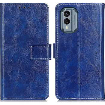 Pouzdro na tablet VSECHNONAMOBIL 53973 RETRO Peněženkový obal Nokia X30 modrý