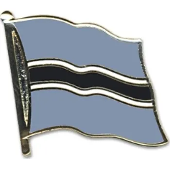 Odznak (pins) 20mm vlajka Botswana - barevný