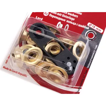 Průchodky s podložkou vnitřní Ø8 mm / vnější Ø18 mm