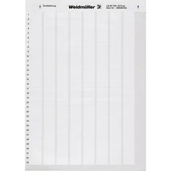 Weidmüller 1759871044-1 LM WriteOn 15X70 WS kabelové značení LaserMark 30 x 15 mm Barva aktivního pole: bílá počet štítk