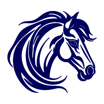 Samolepící dekorace SAMOLEPKA Kůň 103 pravá hlava (23 - tmavě modrá) NA AUTO, NÁLEPKA, FÓLIE, POLEP, TUNING, VLASTNÍ TEXT, TISK, AUTOSAMOLEPKY.cz, POLEPY, OBRÁZEK, LOGO, SAMOLEPKY