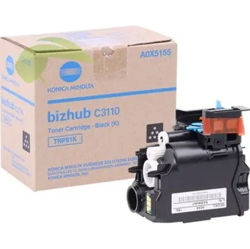 Toner Konica Minolta TNP-51K, A0X5155 originální černý, bizhub C3110