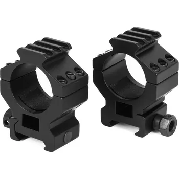 A.C.M. Široké montážní 30mm kroužky s horní RIS lištou