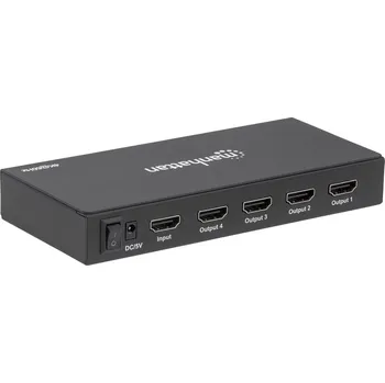 Manhattan 207805 4 porty HDMI rozbočovač 4096 x 2160 Pixel černá