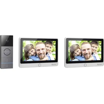 Byron kabelový, dvoulinkový domovní video telefon kompletní sada, DIC-24122
