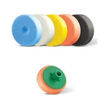 Oprava karosérie Boll houbička mini na leštění na závit 80mm (střední / oranžová), , BOLL, 0030105