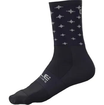 Pánské ponožky ALÉ Cyklistické ponožky klasické - STARS - modrá/bílá