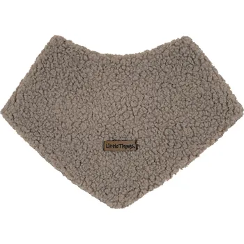 Šátek šedo-béžový teddy šátek na krk