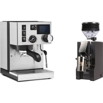 Kávovar Rancilio Silvia BC PID + Eureka Mignon Zero, CR black