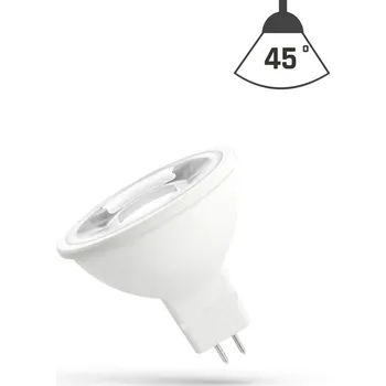 Žárovka LED žárovka MR16 12V 4W teplá bílá s čočkou, SPECTRUM WOJ14095_45ST
