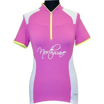 cyklistický dres Dres Northwave VENUS lady fuchsia/white XL