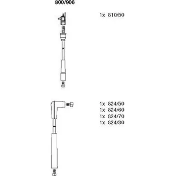 Zapalovací kabel Sada kabelů pro zapalování, , BREMI, 800/906