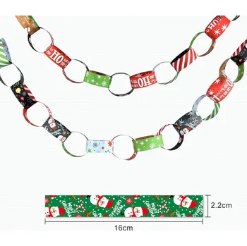 Vánoční dekorace Astaron vánoční papírový řetěz 300 ks