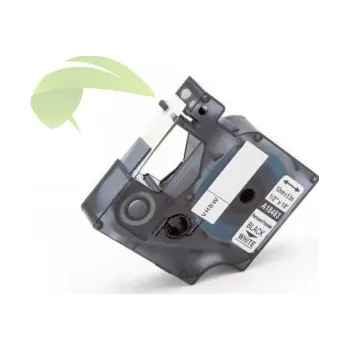 Pásek do tiskárny TONERSYP páska pro Dymo Rhino 18483/S0718210,12mm×5,5m černý tisk/bílý podklad, polyester