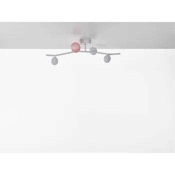 Brokis Luxusní stropní svítidlo Ivy PC1225 Ceiling 4, 96,6 cm Barva skla: Šedá kouřová - transparentní sklo, Stmívání: dotykové stmívání (CEDV2871)
