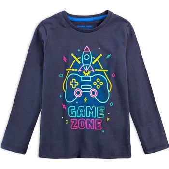 Chlapecké tričko Chlapecké tričko z BIO bavlny LEMON BERET GAME ZONE modré Velikost: 104