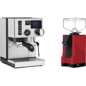 Kávovar Rancilio Silvia BC PID + Eureka Mignon Silenzio, BL ferrari red
