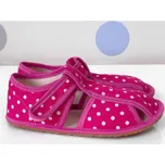 Baby Bare Shoes dětské barefoot bačkory Slippers – Pink Dot Velikost EU: 33, vnitřní délka: 212, vnitřní šířka: 80
