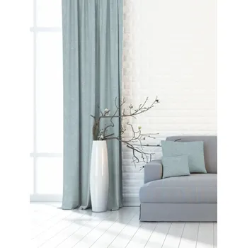 Zatemňovací dekorační závěs nebo látka, Blackout vzor Hrubé Plátno 150 cm, tyrkys