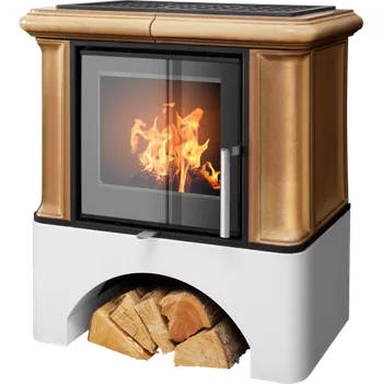 Krbová kamna ABX, spol. s.r.o. ABX Ikaria exklusive černý korpus, opláštění kachle tabák 6 kW