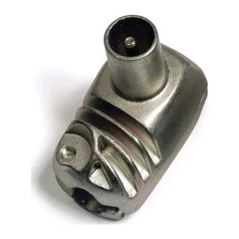 Anténní redukce Televes Konektor anténny uhlový PROFI kovový - samec