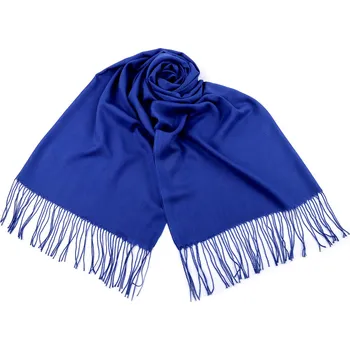 Šála Šátek / šála jednobarevná s třásněmi 70x165 cm