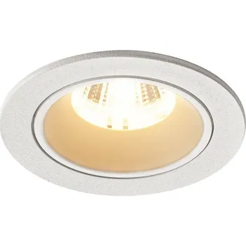 BIG WHITE NUMINOS DL S vnitřní LED zápustné stropní svítidlo bílá/bílá 2700 K 55° včetně listových pružin 1003788