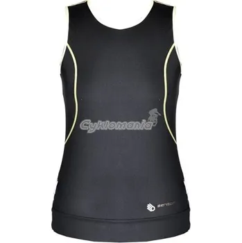 cyklistický dres Dámský Dres Sensor Infinity bez rukávů černý S