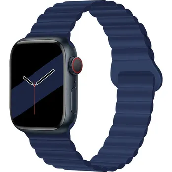 VSECHNONAMOBIL 45960 REVERSE Silikonový řemínek Apple Watch 9 / 8 / 7 (41mm) / 6 / SE / 5 / 4 (40mm) / 3 / 2 / 1 (38mm) modrý