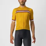 CASTELLI Cyklistický dres s krátkým rukávem - GRIMPEUR - žlutá M
