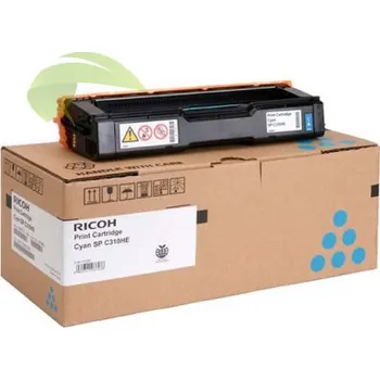 Toner Ricoh SP C310E, 407641 originální cyan, Aficio SP C231/C232/C242/C312/C320