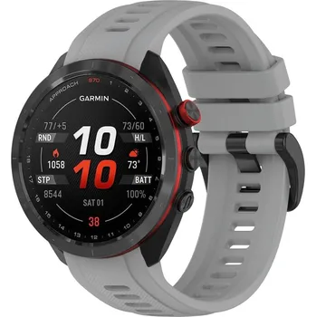 VSECHNONAMOBIL 63149 SILICONE Řemínek pro Garmin Approach S70 - 47mm šedý