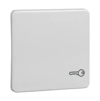 vypínač a zásuvka SCHN 213124 ELSO - klapka se symbolem klíče, čistě bílá