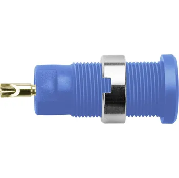 Elektrická zásuvka Schützinger DI SEB 3400 Au / BL bezpečnostní vestavná zásuvka 4 mm modrá 1 ks