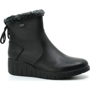 Dámské kozačky RIEKER Y1350-00 black, dámské polokozačky vel.40
