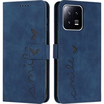 Pouzdro na tablet VSECHNONAMOBIL 55695 ART SMILE Peněženkový kryt se šňůrkou Xiaomi 13 modrý