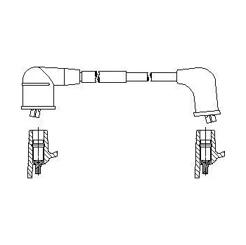 Zapalovací kabel zapalovací kabel, , BREMI, 747E75
